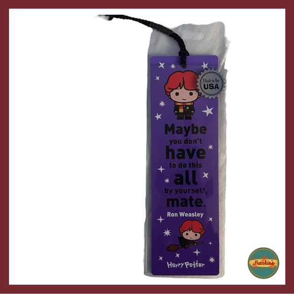 ✨Name Your Price Sale!✨ Harry Potter Quote Bookmark, Purple, Tassel Ron Weasley - Picture 2 of 6
